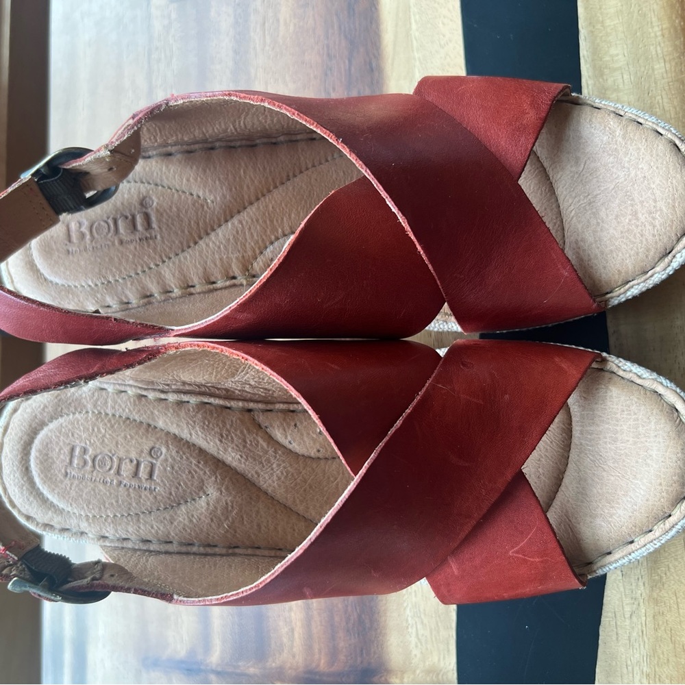 Born Women's Red Espadrille Sandals